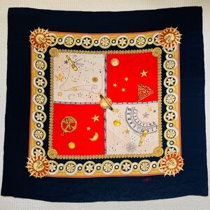 Peter Nygard | Celestial Silk Scarf | 🌙 Celestial motifs for dreamers